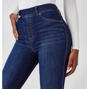 SPANX Flare jeans, size L, Regular length, Midnight, NWT. Runs long so take note